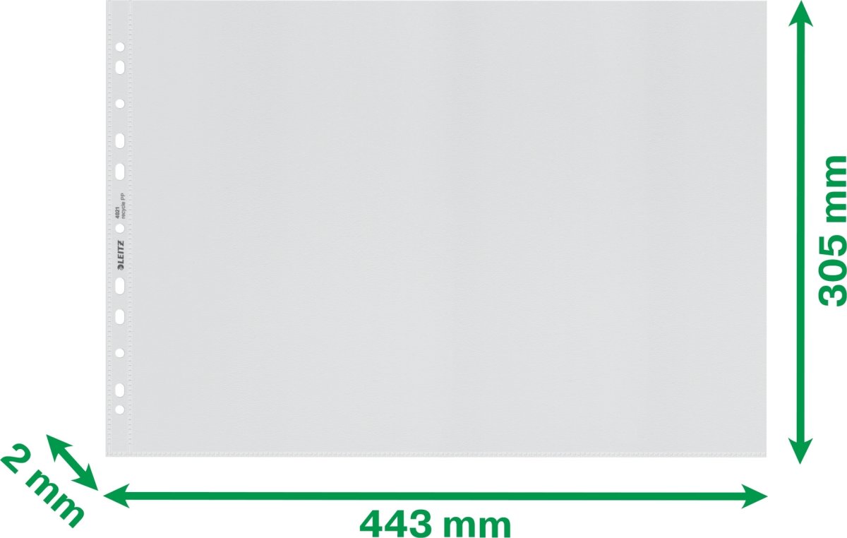 Leitz Recycle Pocket, A3, Topp, 100my, 25 st.