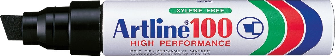 Artline EK100 permanent märkpenna, svart