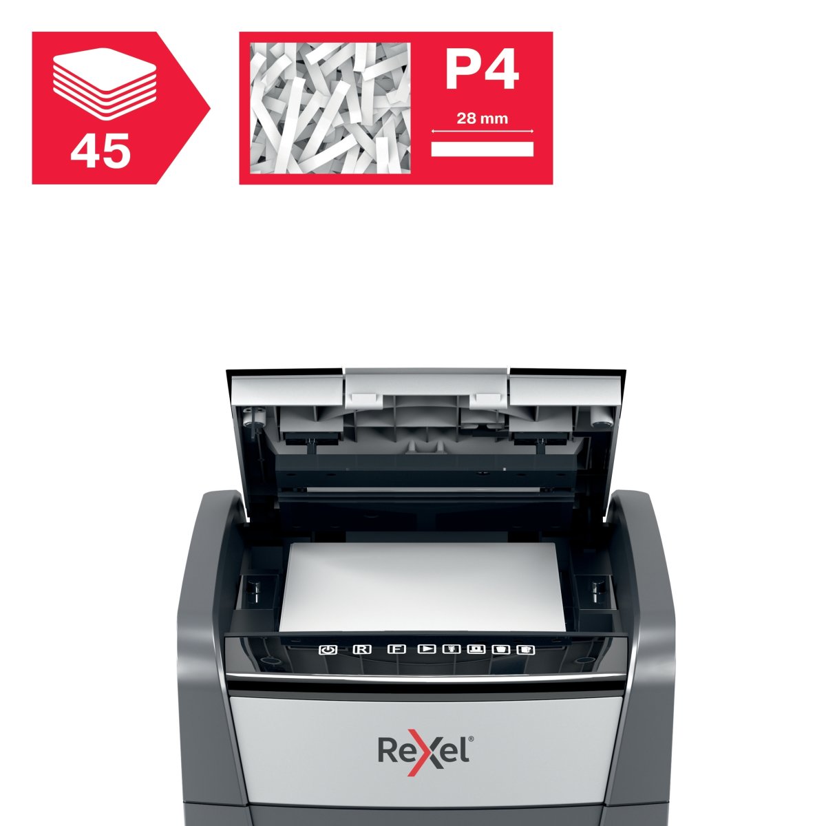 Rexel Optimum AutoFeed+ 45X dokumentförstörare
