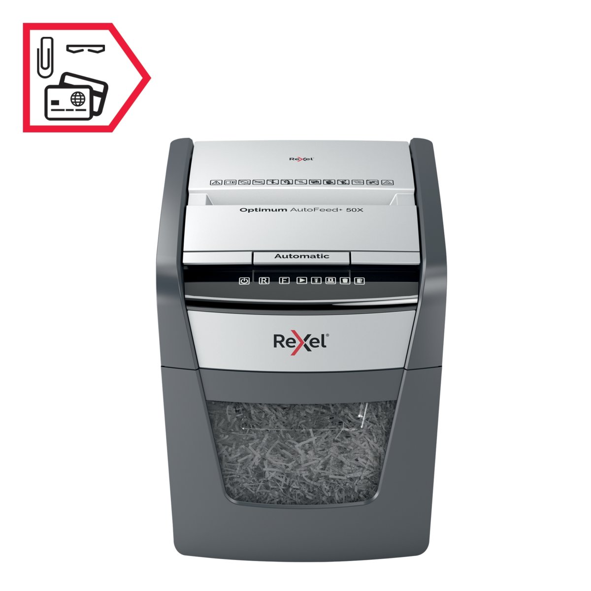 Rexel Optimum AutoFeed+ 50X Dokumentförstörare