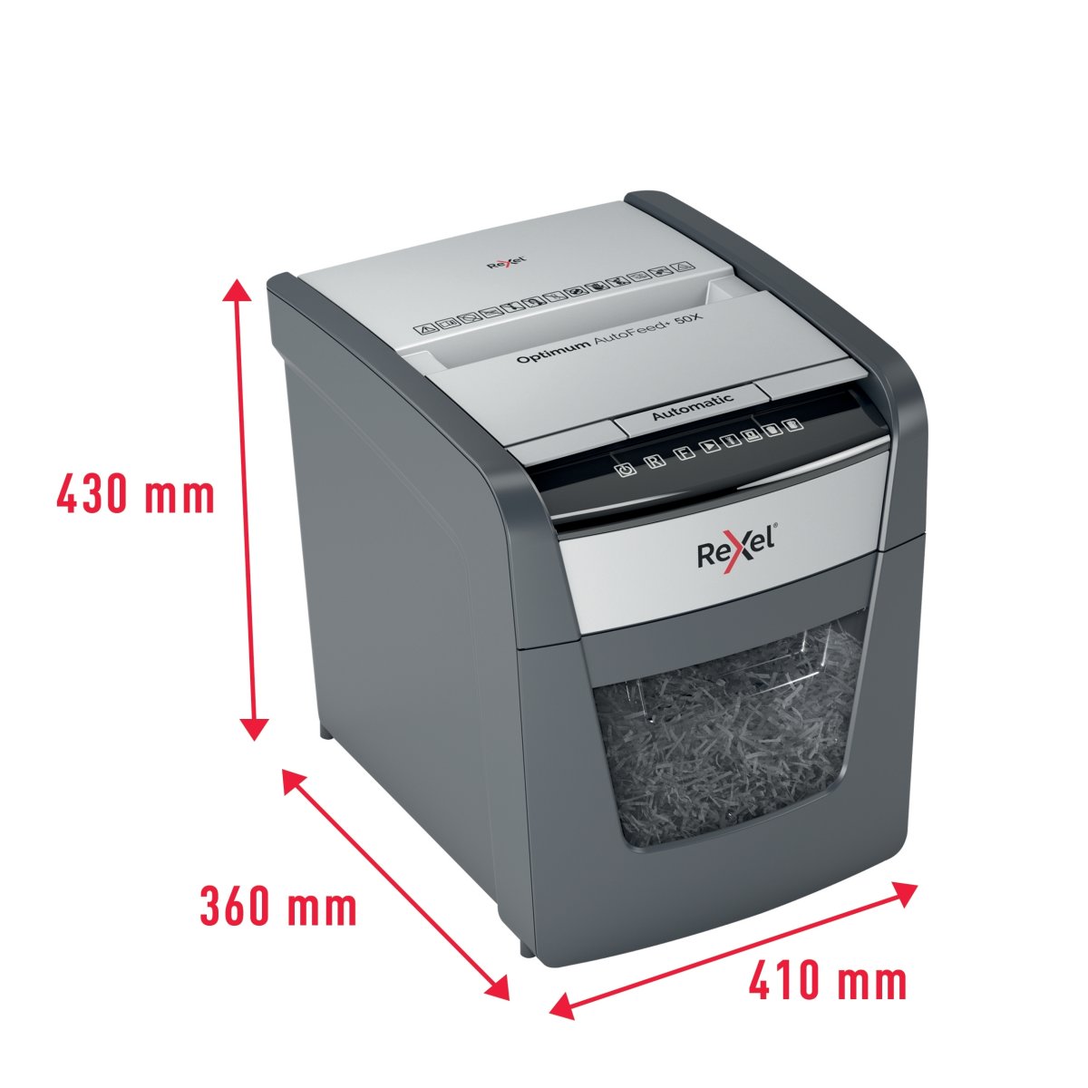 Rexel Optimum AutoFeed+ 50X Dokumentförstörare