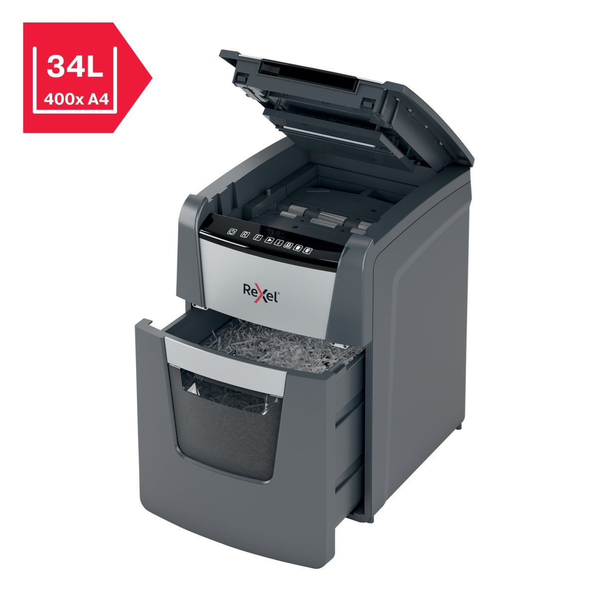 Rexel Optimum AutoFeed+ 100M Dokumentförstörare