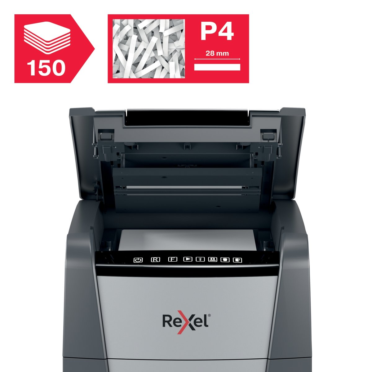 Rexel Optimum AutoFeed+ 150X Dokumentförstörare