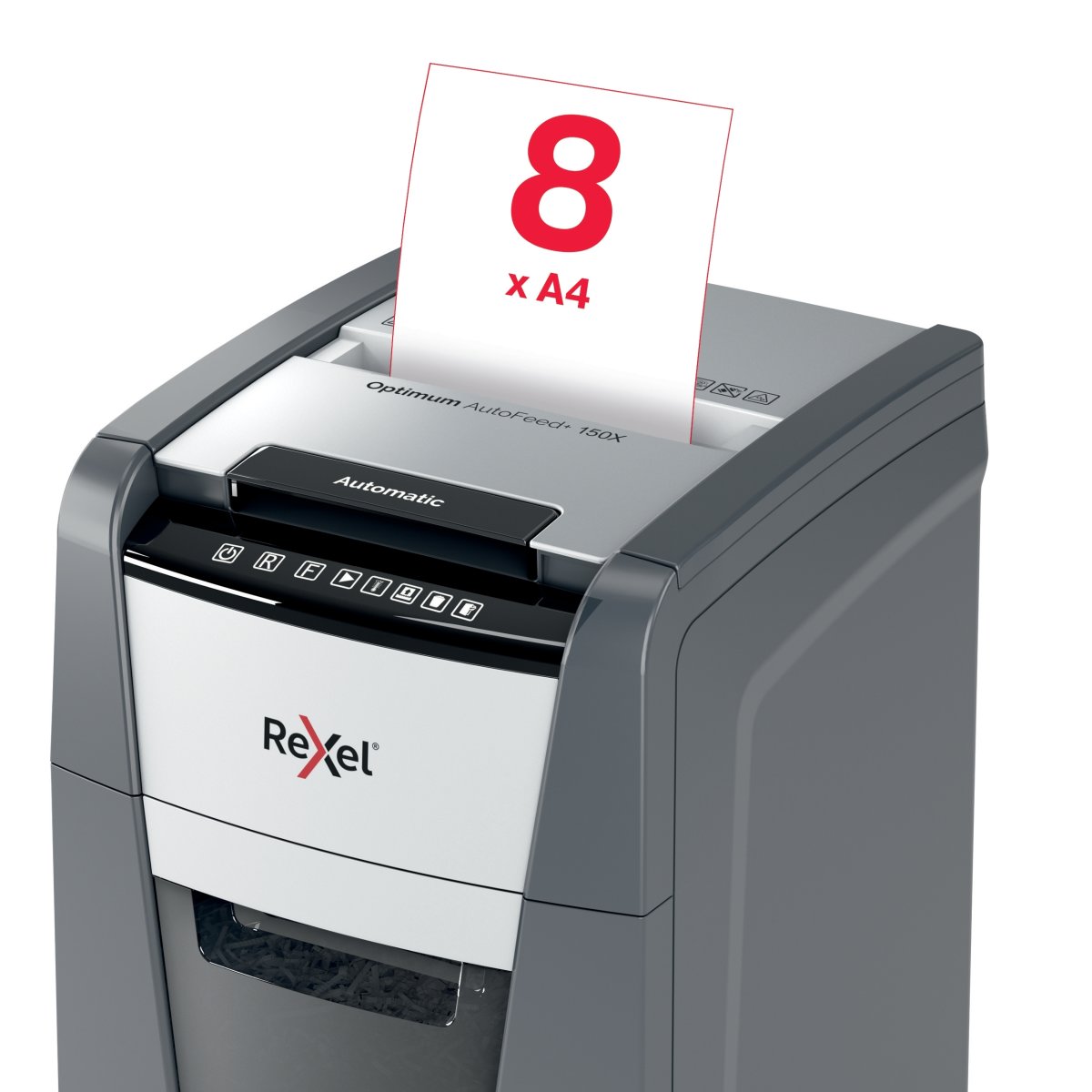 Rexel Optimum AutoFeed+ 150X Dokumentförstörare