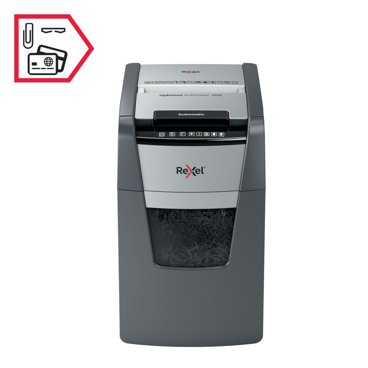 Rexel Optimum AutoFeed+ 150X Dokumentförstörare