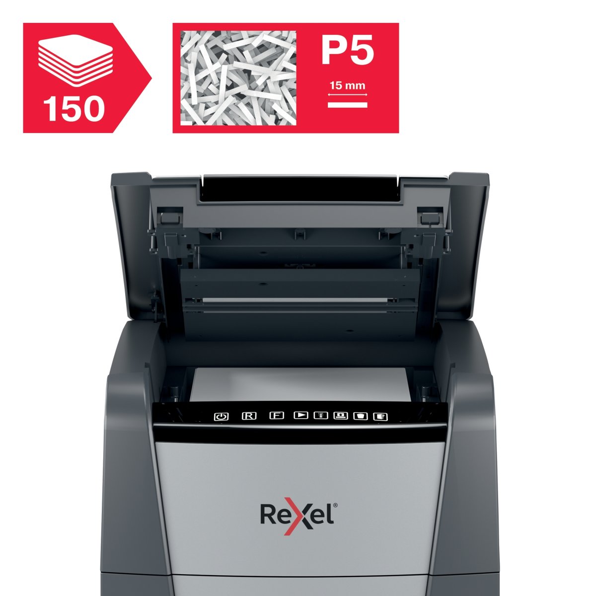 Rexel Optimum AutoFeed+ 150M Dokumentförstörare