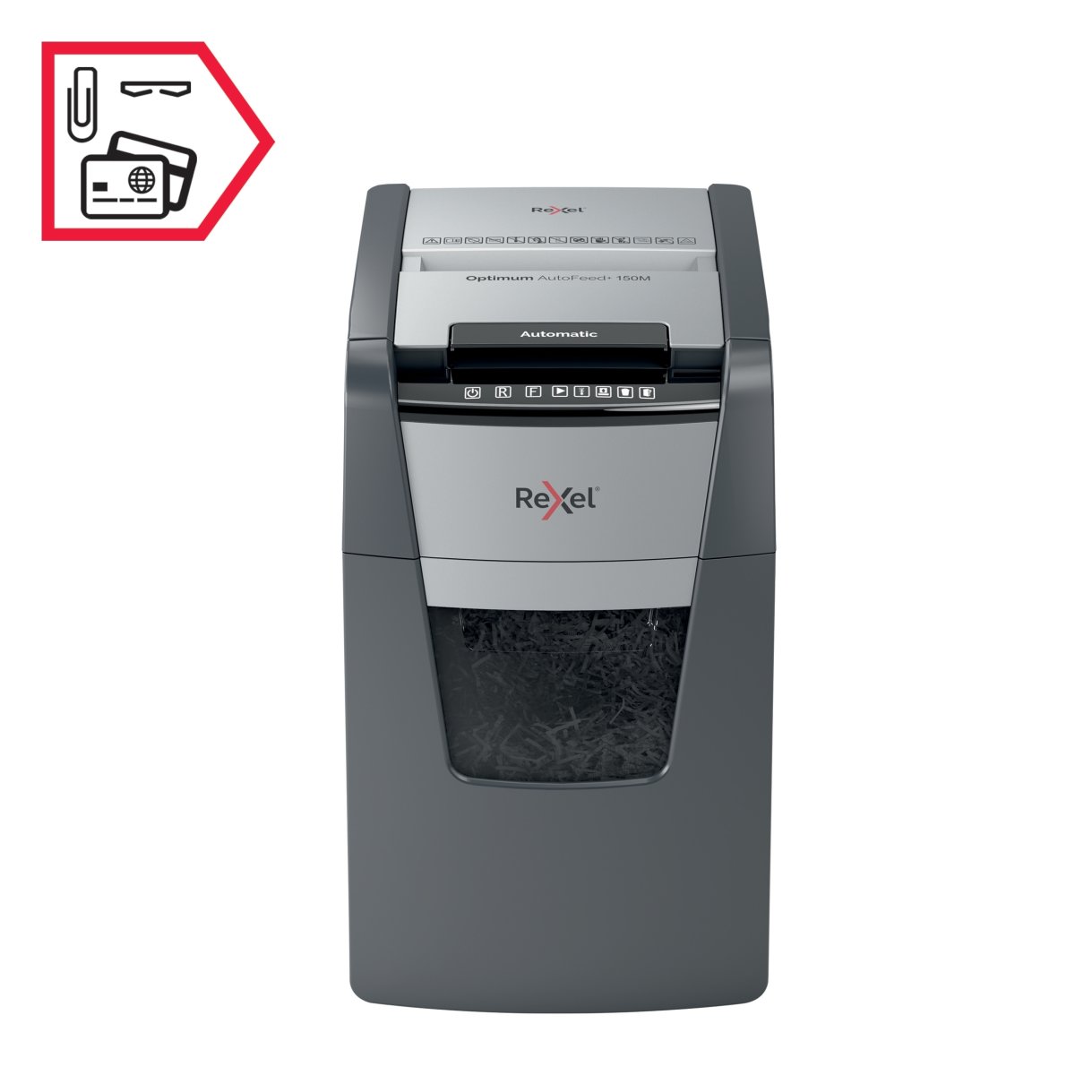 Rexel Optimum AutoFeed+ 150M Dokumentförstörare