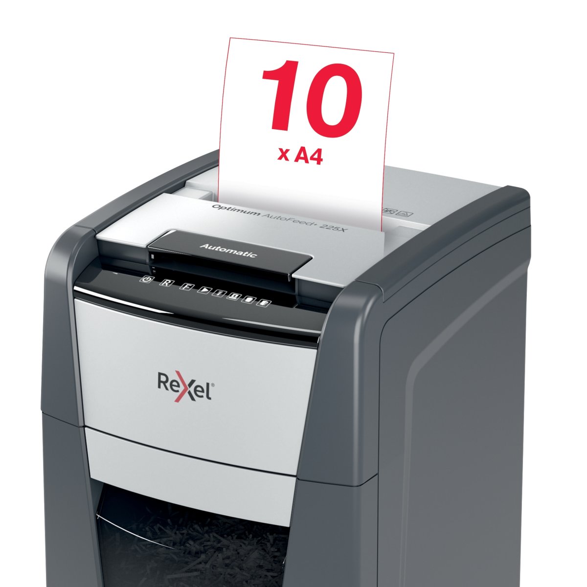 Rexel Optimum AutoFeed+ 225X Dokumentförstörare