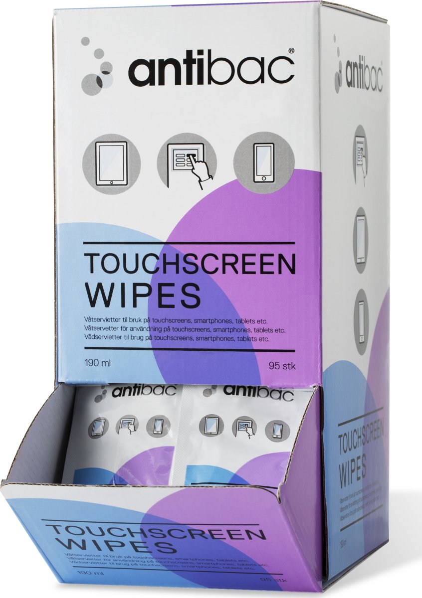 Antibac Touchscreen Wipes 16% | 95 st.