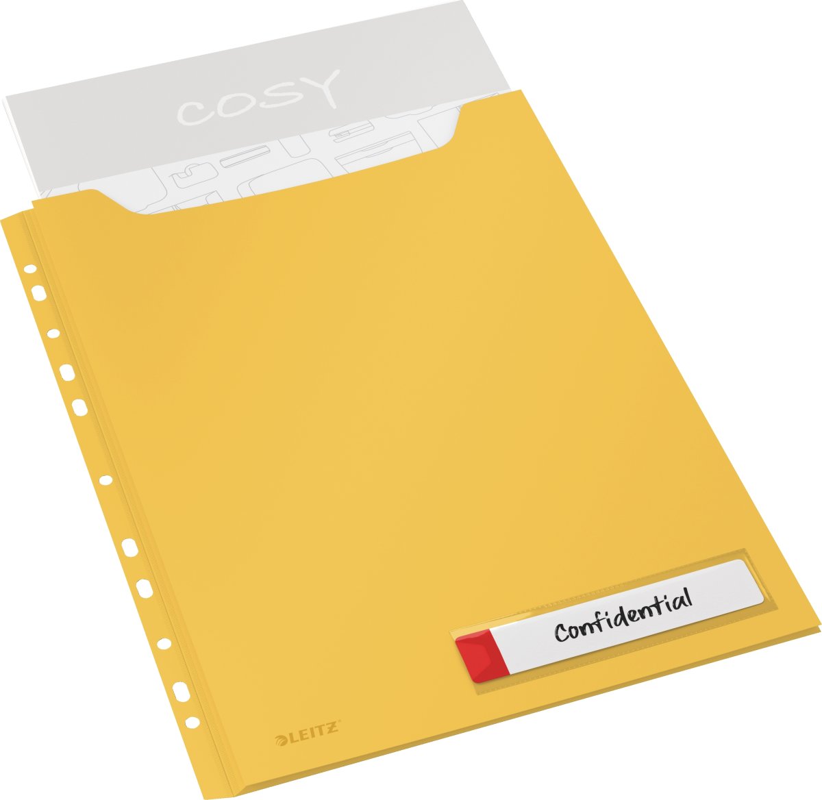 Leitz Cosy Pocket, A4, Expand., Gul 3 st.