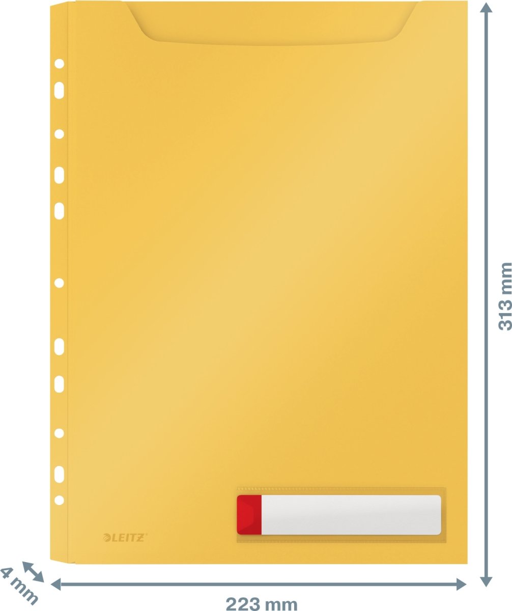 Leitz Cosy Pocket, A4, Expand., Gul 3 st.
