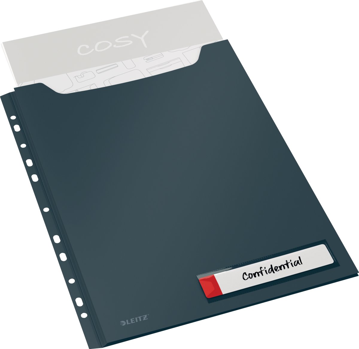 Leitz Cosy Pocket, A4, Ekspand., Grå 3 st.
