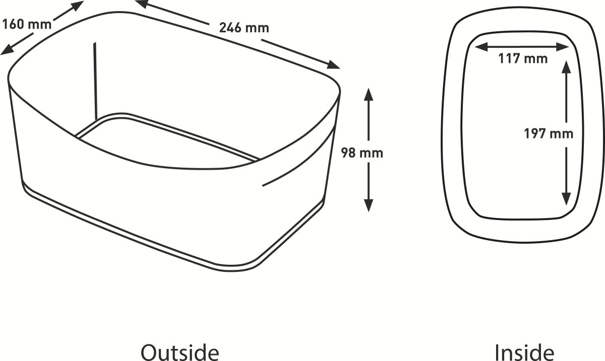 Leitz Cosy MyBox förvaringslåda Gul