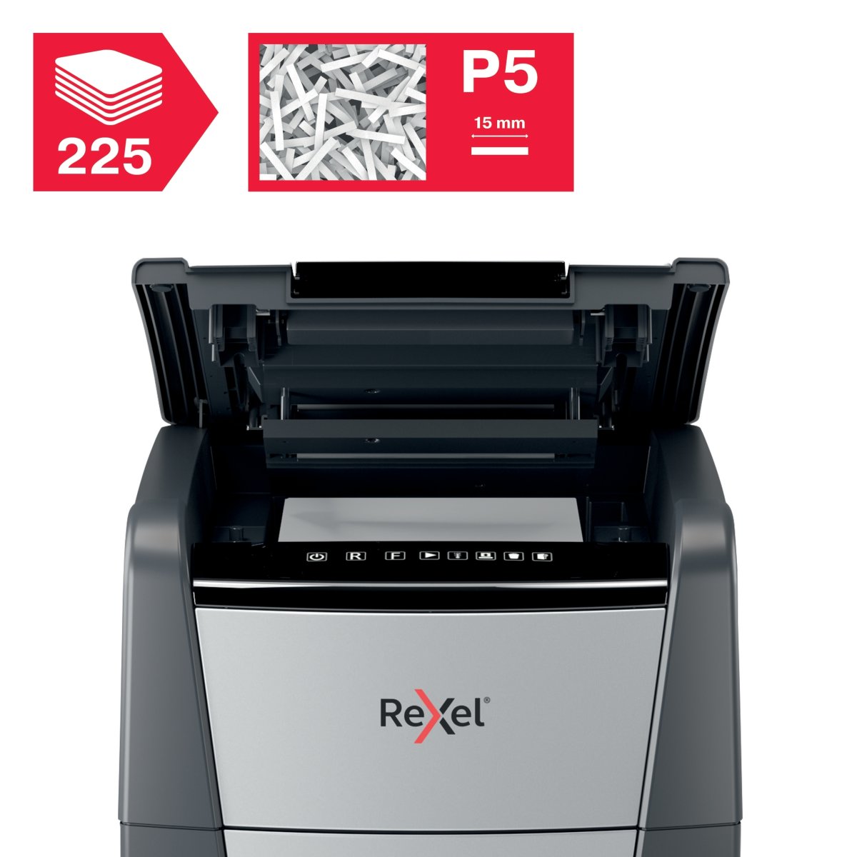Rexel Optimum AutoFeed+ 225M Dokumentförstörare