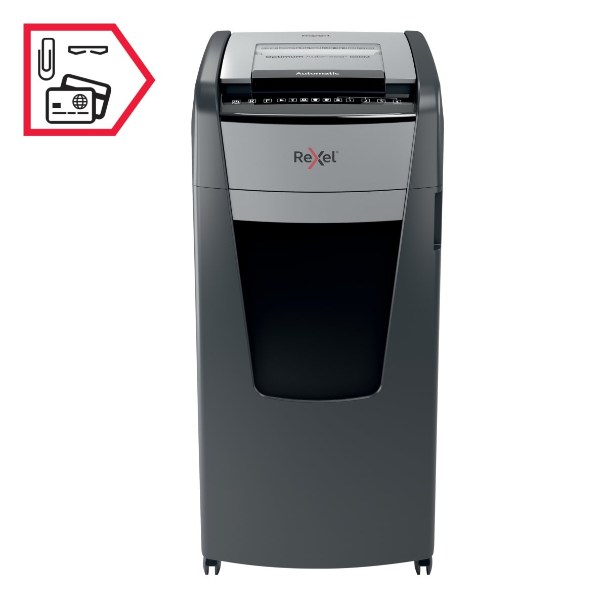 Rexel Optimum AutoFeed+ 600M Dokumentförstörare