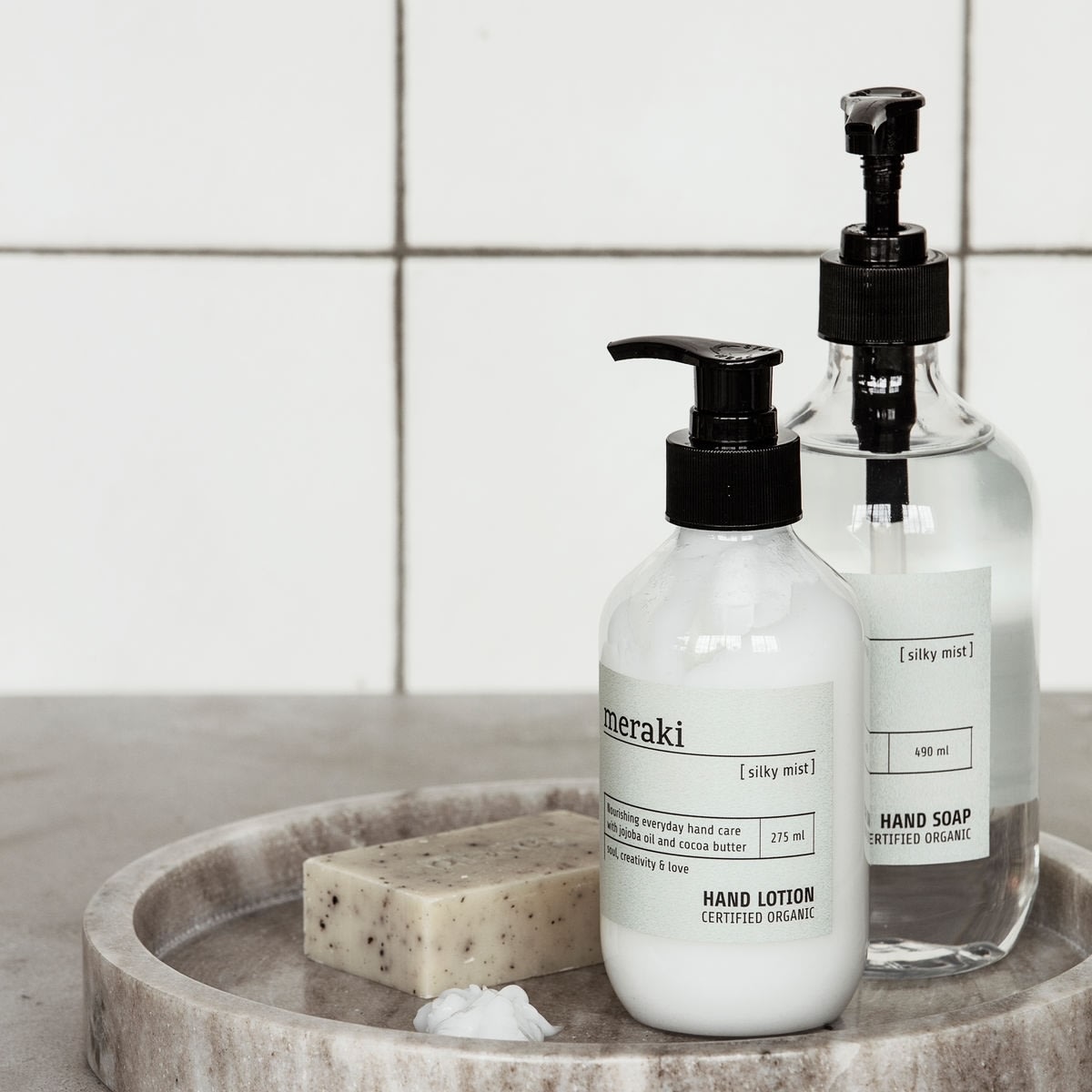 Meraki Handtvål 490 ml, Silky mist