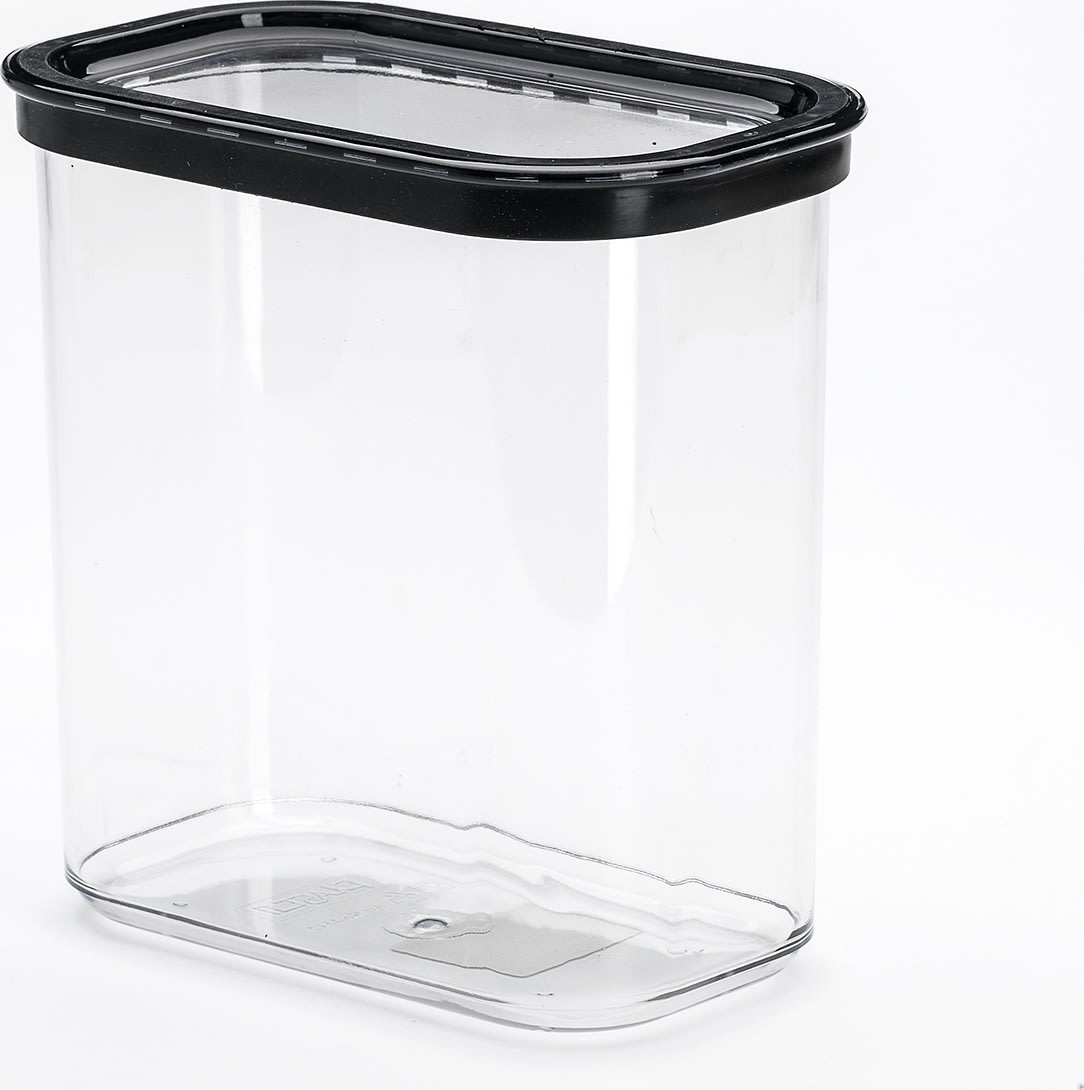 Fyrkantig burk | Med tätslutande lock | 1,8 l