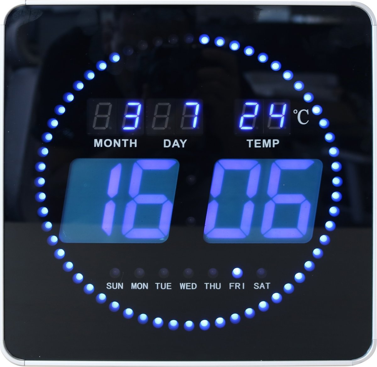 Unilux Flo Digital LED-klocka | 28x28 cm