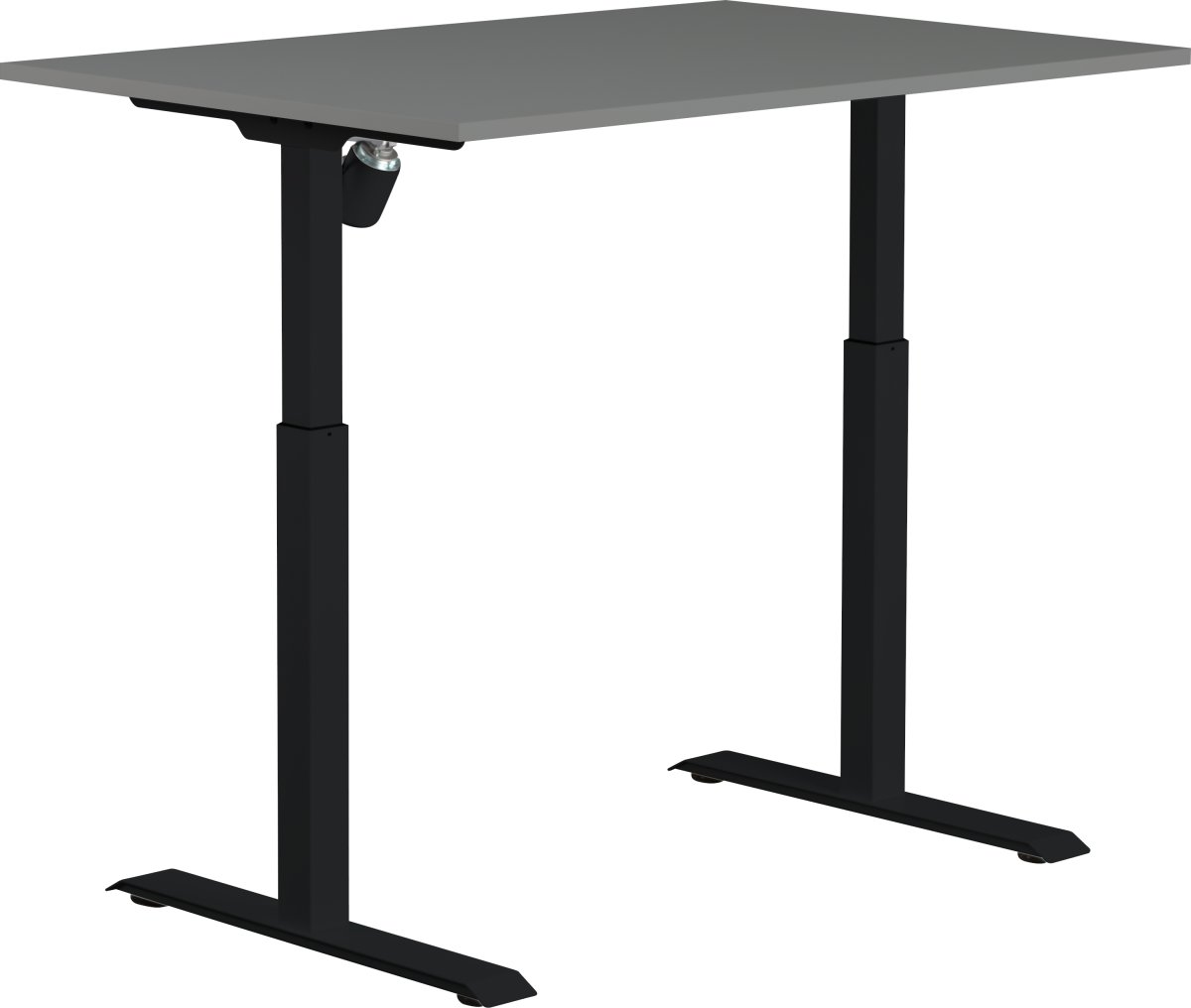 Sun-Flex II höj/sänkbart bord/120x80/Antracit/svar