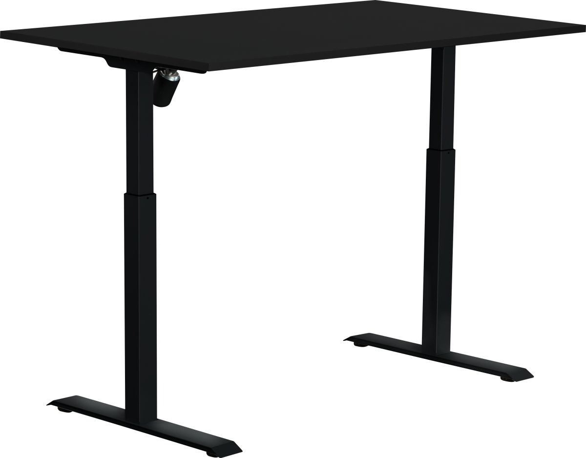 Sun-Flex II höj-/sänkbart bord, 140x80/svart/svart