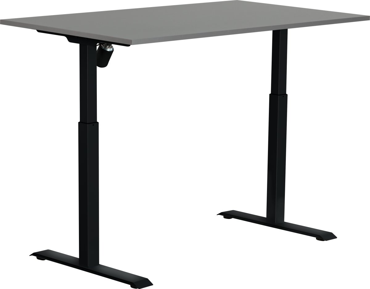 Sun-Flex II höj/sänkbart bord/140x80/Antracit/svar
