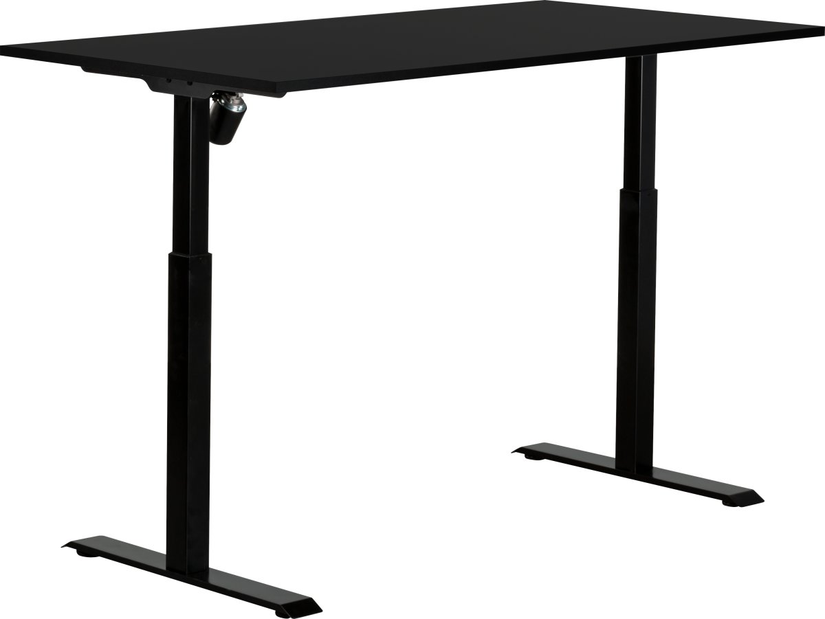 Sun-Flex II höj-/sänkbart bord/151x80, Svart/svart