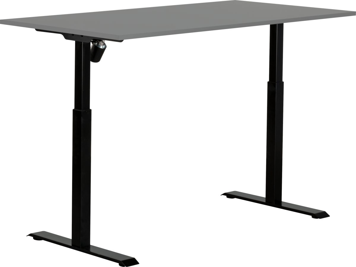 Sun-Flex II höj-/sänkbord, 151x80, antracit/svart