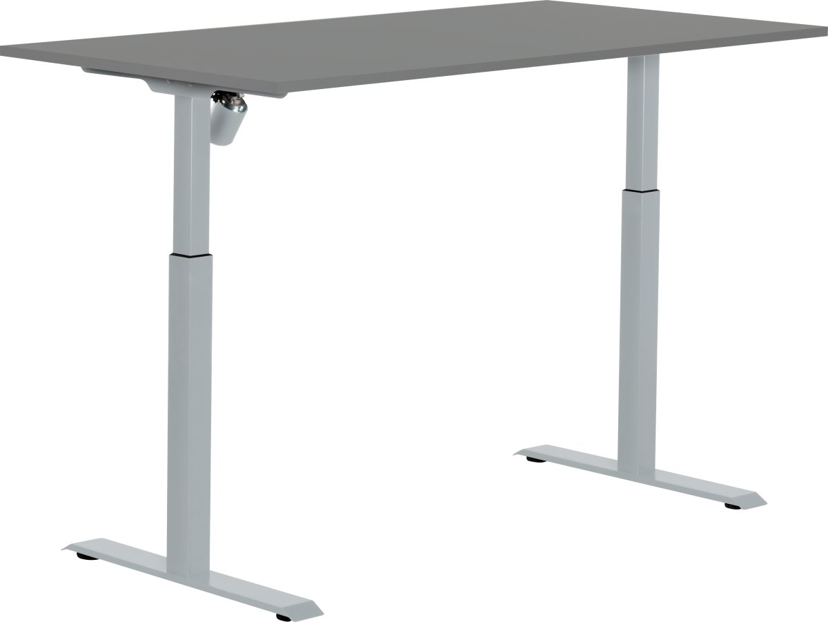 Sun-Flex II höj/sänkbart bord/151x80, Antracit/grå