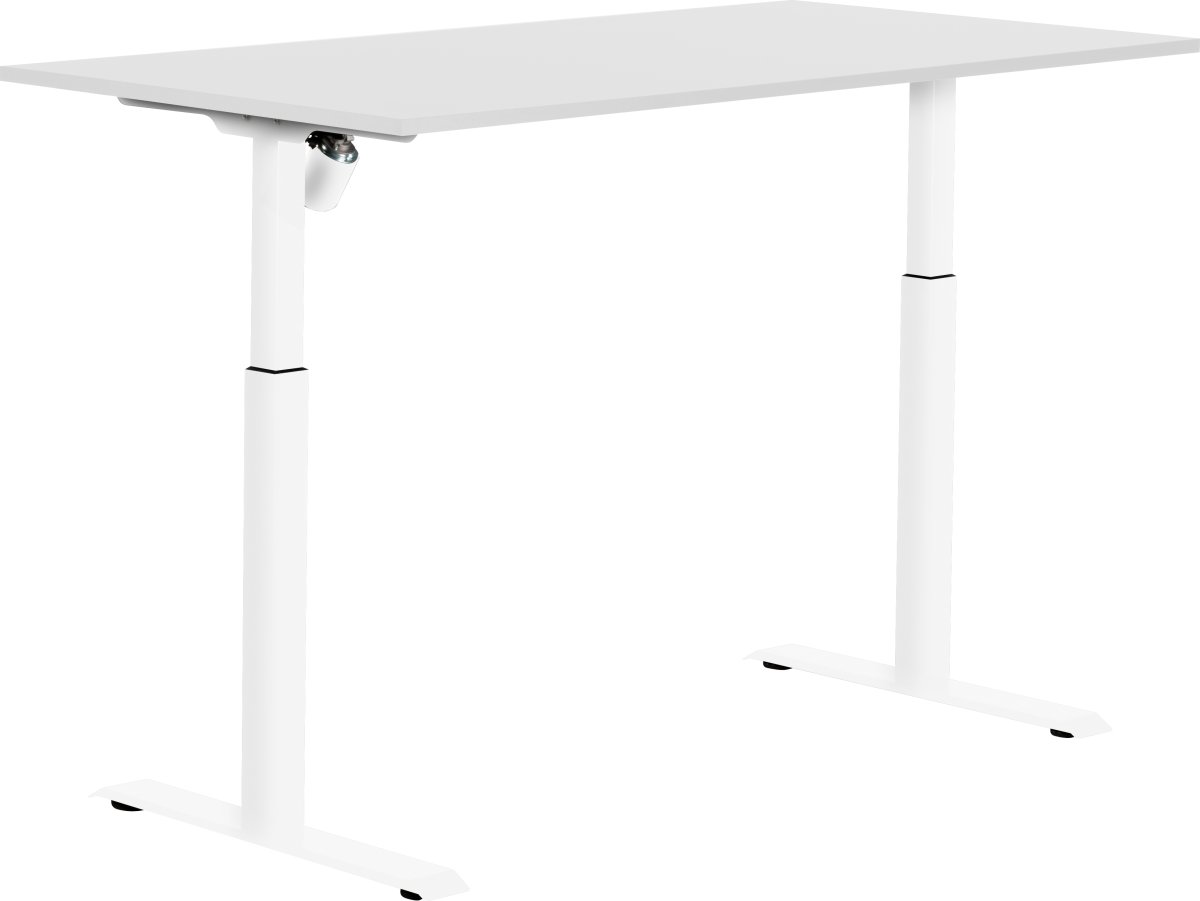 Sun-Flex II höj- & sänkbart bord, 151x80, vit/vit