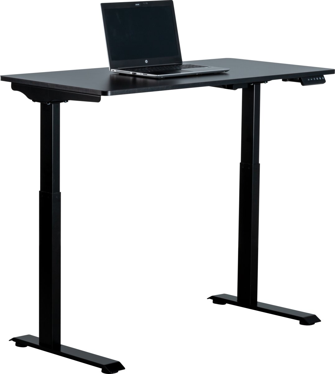 Small höj- & sänkbart skrivbord, 120x60 cm, svart