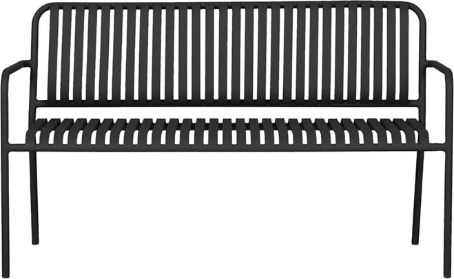 Stella Trädgårdsbänk 140x56cm, svart