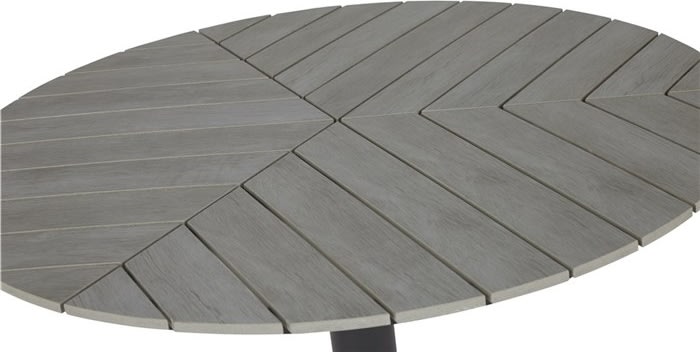 Hector Trädgårdsbord Ø113 cm, metall/nonwood, grå
