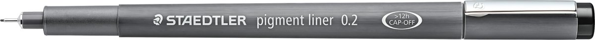 Staedtler Pigment Liner 308 fiberpenna, 0,2 mm, sv