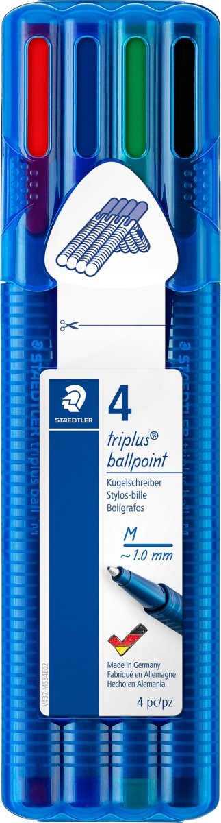 Staedtler Triplus Ball kulspetspenna M, 4 st.