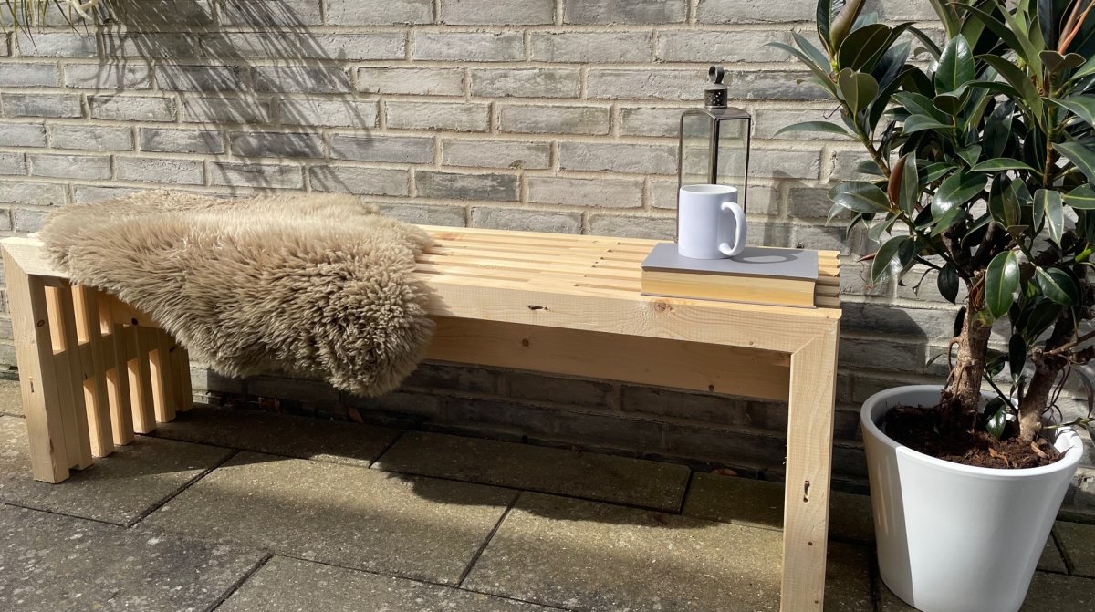 Transportbänk 139x36,5cm, Natur, Made in Denmark