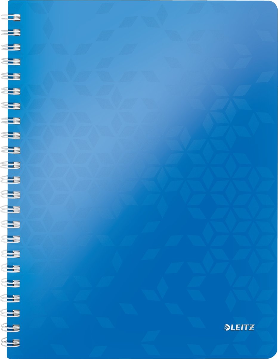 Leitz WOW Spiral linjerad A4-anteckningsbok, blå