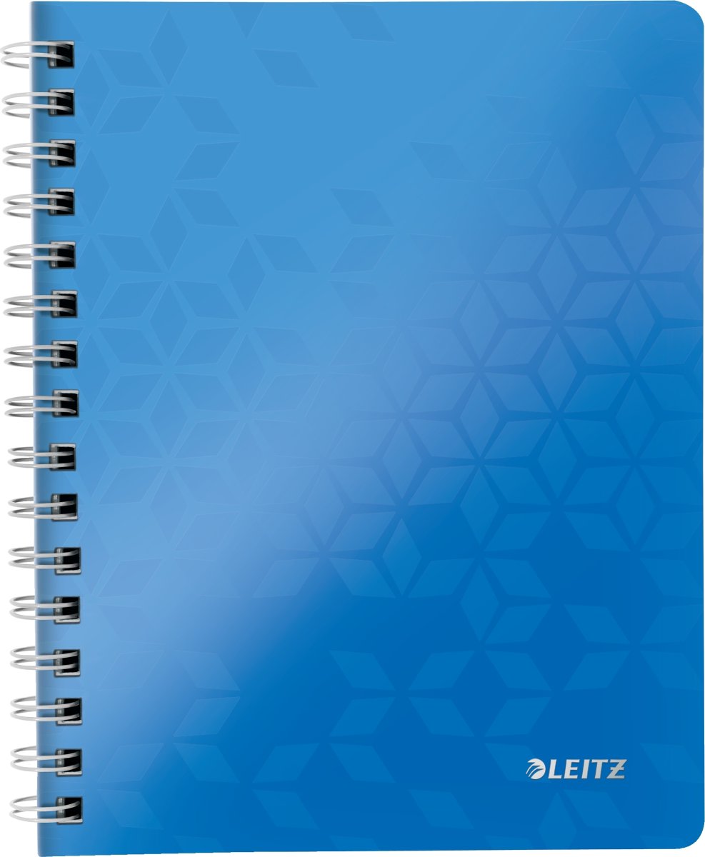 Leitz WOW Spiral linjerad A5-anteckningsbok, blå