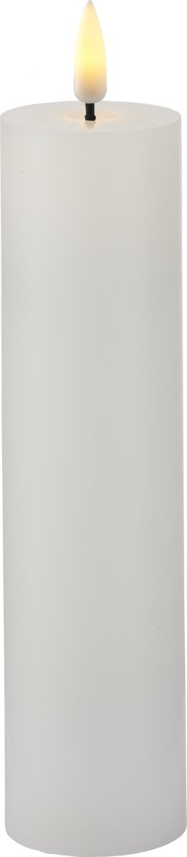 Sille Exclusive LED Ljus, Ø5 x H20 cm, Vit