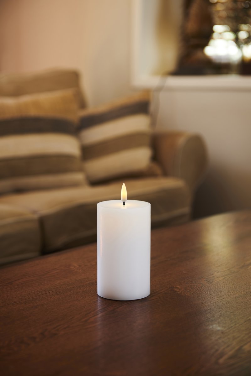 Sille Exclusive LED Ljus, Ø7,5 x H12,5 cm, Vi