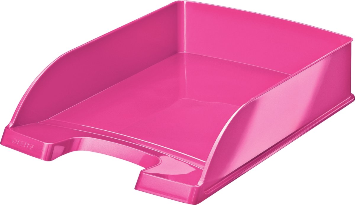 Leitz Wow brevkorg, rosa metallicfärg