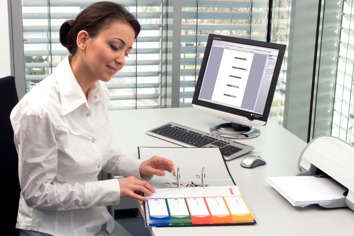 Register Esselte Maxi A4 1-10 För utskrifter