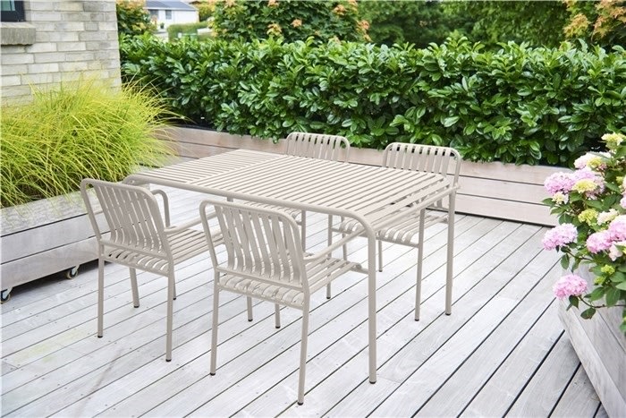 Stella Trädgårdsbord 150x90cm, grå