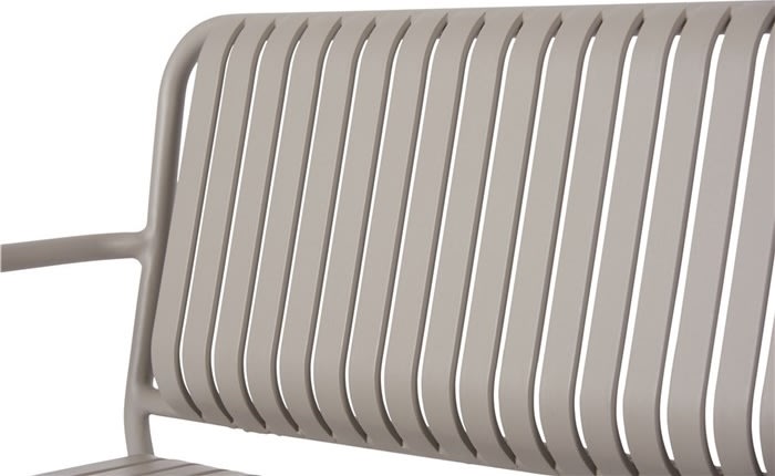 Stella Trädgårdsbänk 140x56cm, grå
