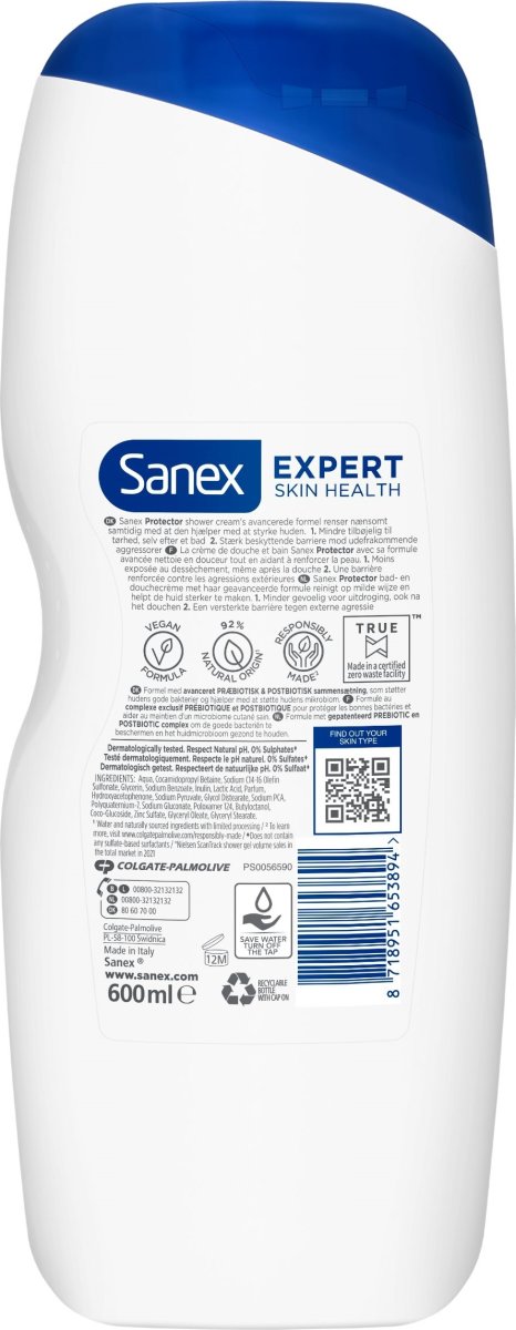 Sanex Showergel BiomeProtect Protector 650 ml
