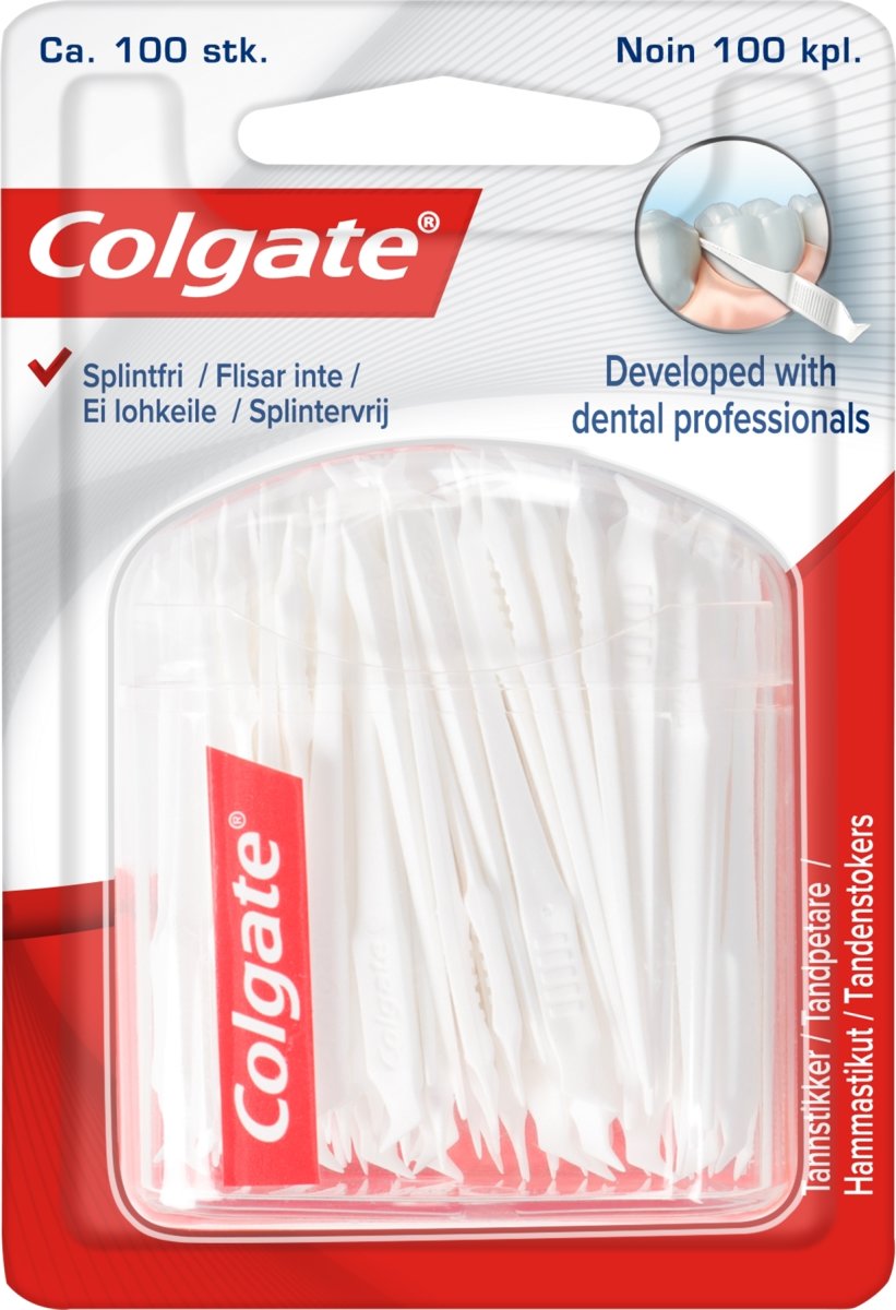Colgate tandpetare Plast 100 stycken