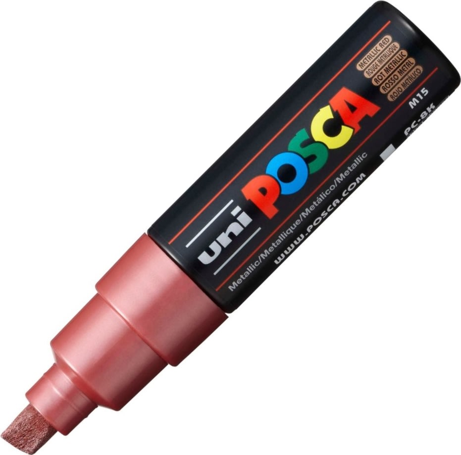 Posca Marker | PC-8K | B | 8 mm | Röd metall