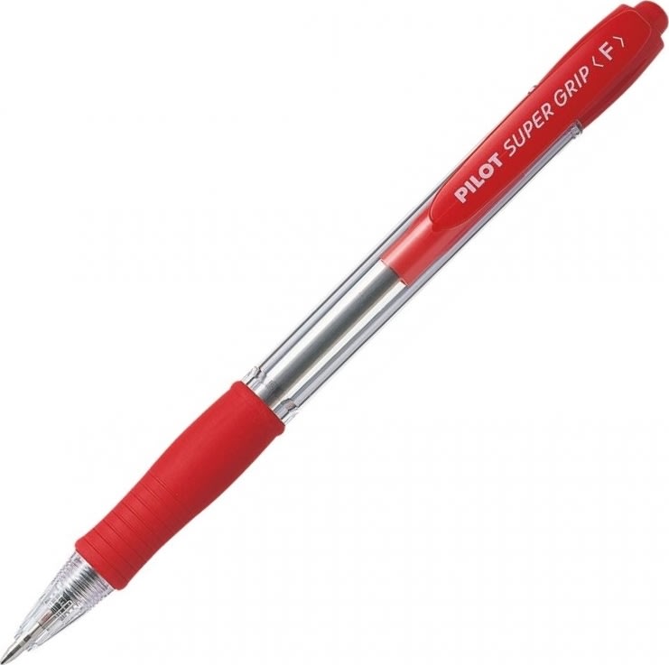 Pilot Super Grip kulspetspenna, fine, röd