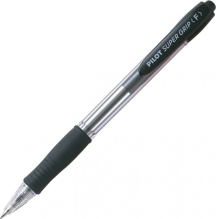 Pilot Super Grip kulspetspenna, fine, svart