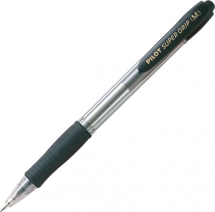Pilot Super Grip kulspetspenna, medium, svart