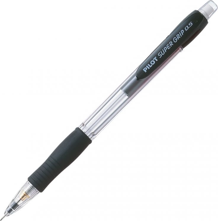 Pilot Super Grip stiftpenna, H185, 0,5 mm, svart